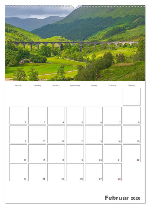 Schottland - Reiseplaner (CALVENDO Wandkalender 2026)