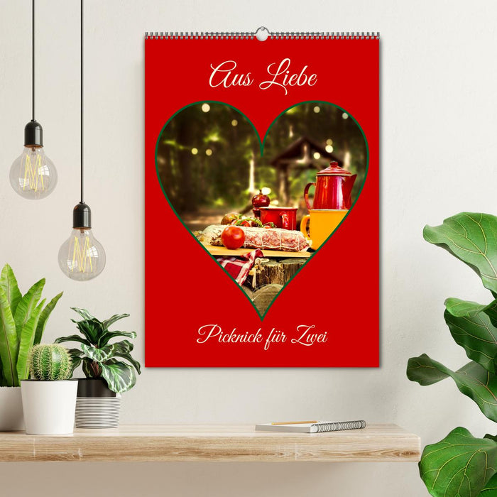 Aus Liebe: Picknick für Zwei (CALVENDO Wandkalender 2026)