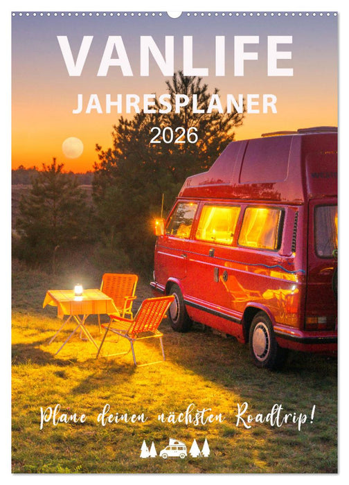 Vanlife Jahresplaner (CALVENDO Wandkalender 2026)