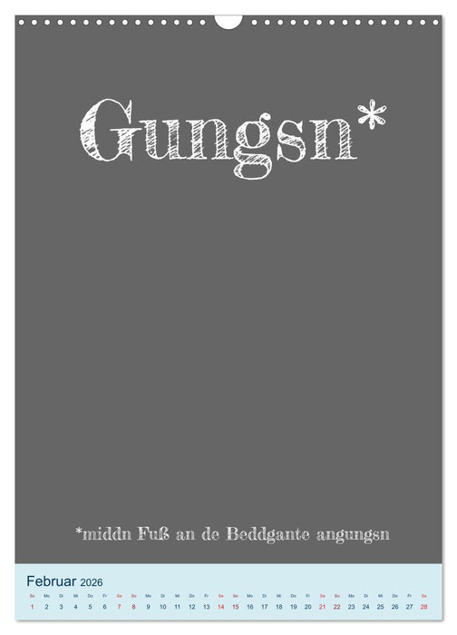 Ningelnäsorum! Mundart und Dialekt Kalender Sachsen (CALVENDO Wandkalender 2026)