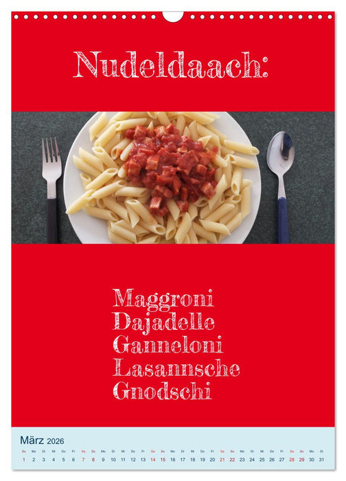 Ningelnäsorum! Mundart und Dialekt Kalender Sachsen (CALVENDO Wandkalender 2026)