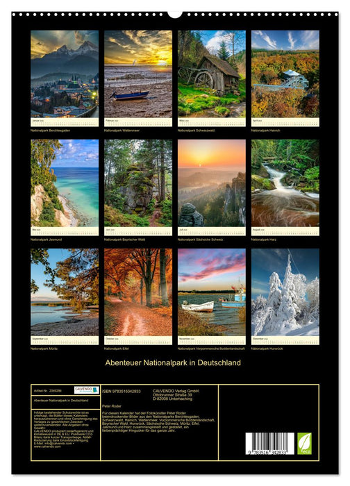Abenteuer Nationalpark in Deutschland (CALVENDO Premium Wandkalender 2026)