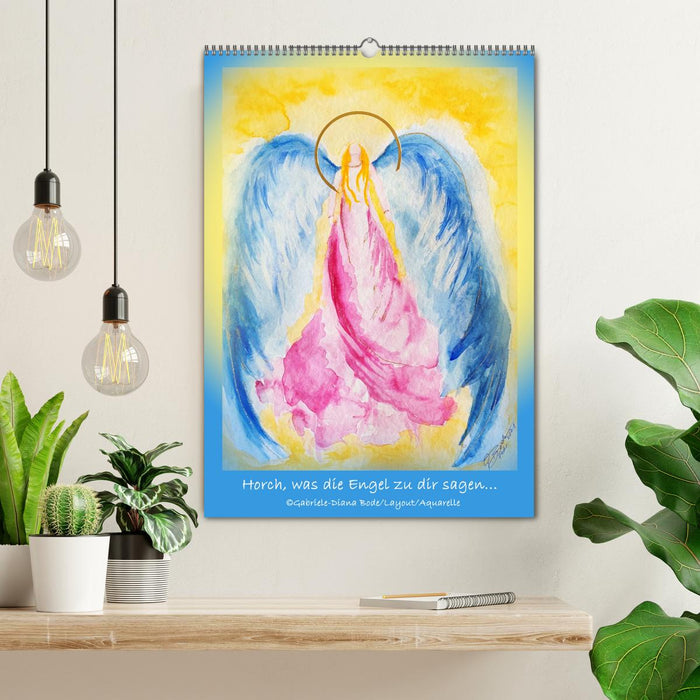 Horch, was die Engel zu dir sagen... (CALVENDO Wandkalender 2026)