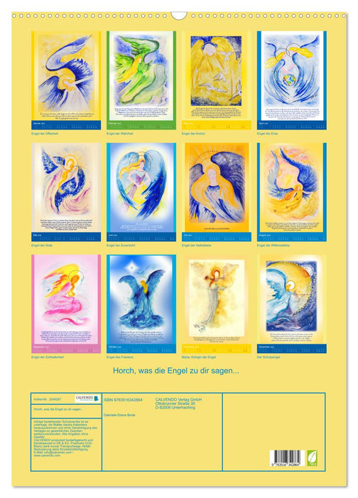 Horch, was die Engel zu dir sagen... (CALVENDO Wandkalender 2026)