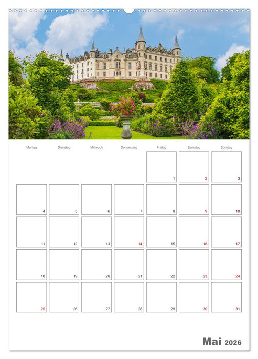 Schottland Impressionen - Schlösser und Whisky (CALVENDO Wandkalender 2026)