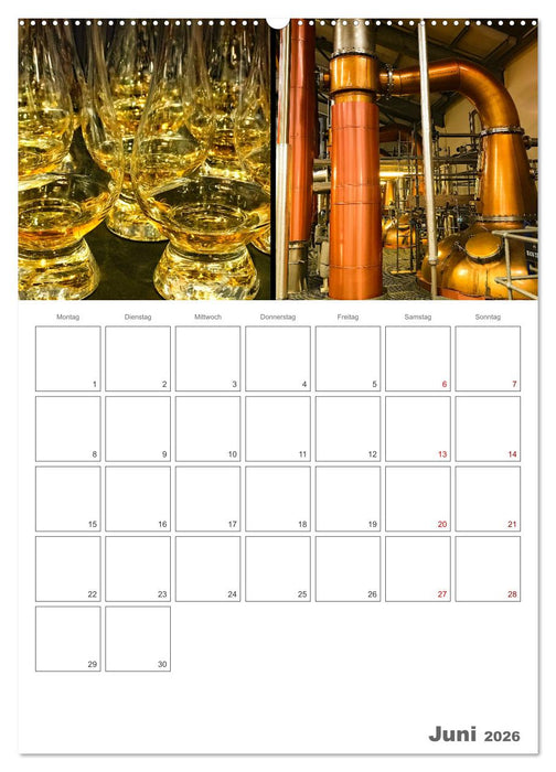 Schottland Impressionen - Schlösser und Whisky (CALVENDO Wandkalender 2026)