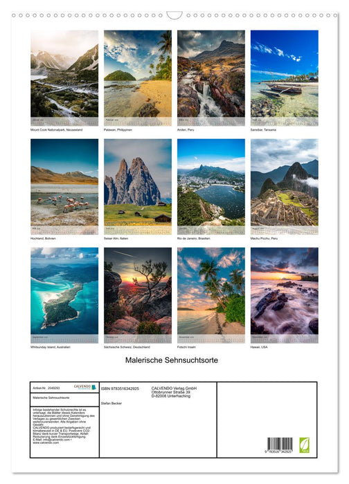 Malerische Sehnsuchtsorte (CALVENDO Wandkalender 2026)