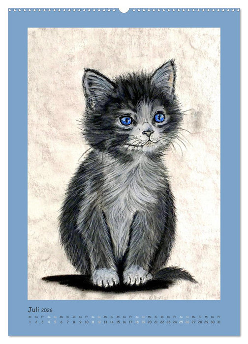 PortraiTierART Samtpfötchen (CALVENDO Premium Wandkalender 2026)