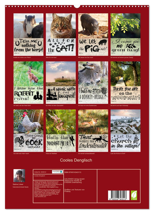 Cooles Denglisch (CALVENDO Premium Wandkalender 2026)