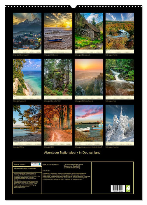 Abenteuer Nationalpark in Deutschland (CALVENDO Wandkalender 2026)