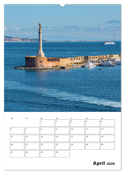 Messina - Reiseplaner (CALVENDO Premium Wandkalender 2026)