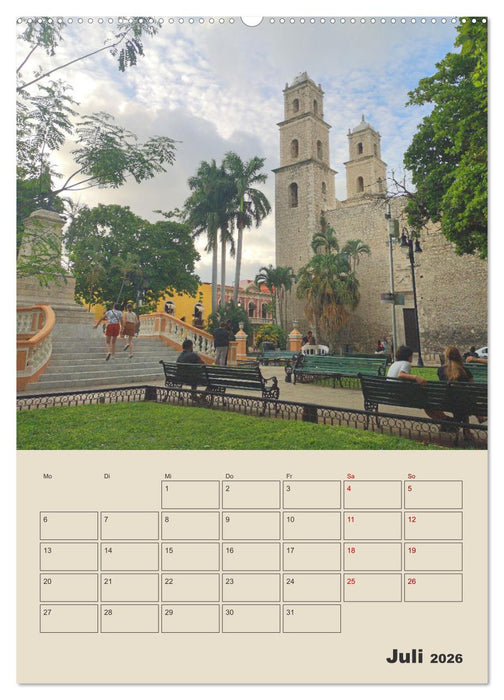 Mexiko Yucatán Terminplaner (CALVENDO Premium Wandkalender 2026)