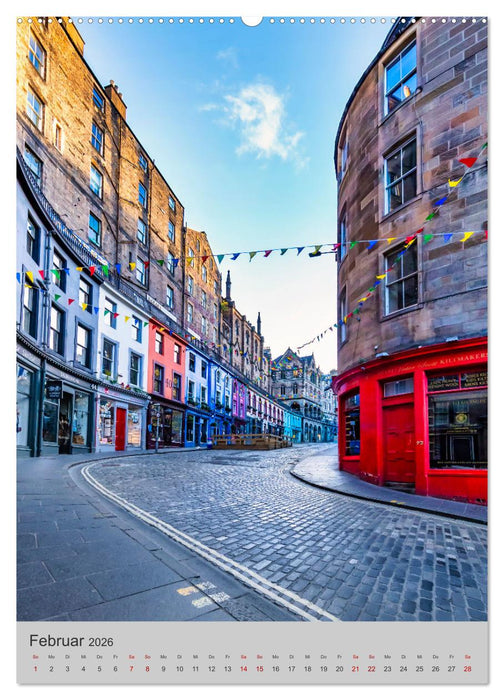 EDINBURGH Historisches Stadtherz (CALVENDO Premium Wandkalender 2026)
