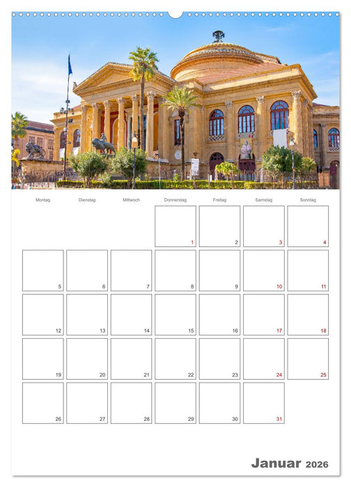 Palermo - Reiseziel auf Sizilien (CALVENDO Wandkalender 2026)