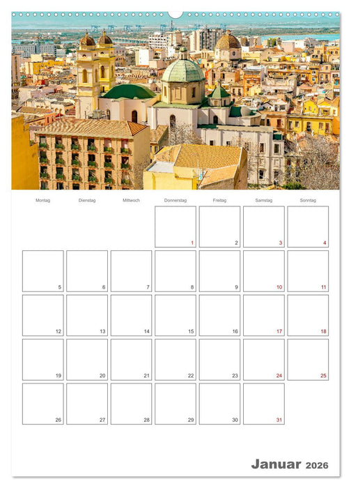 Cagliari - Urlaubsplaner (CALVENDO Premium Wandkalender 2026)