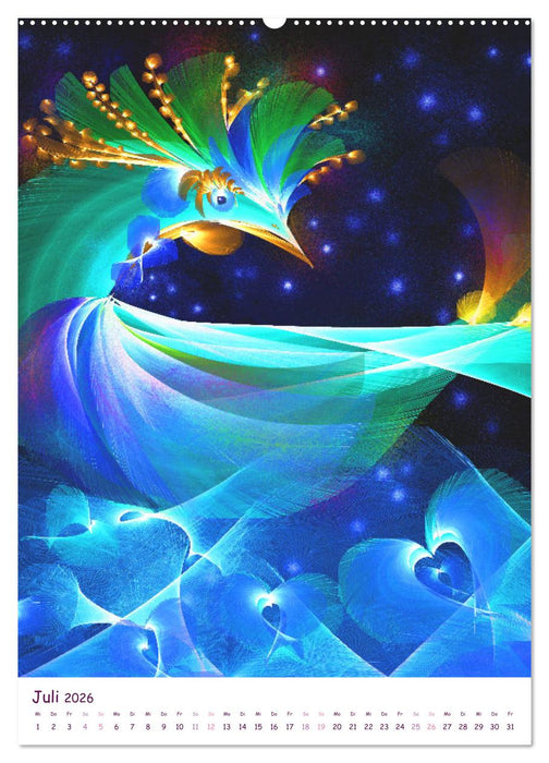 Digitale Traumreise (CALVENDO Premium Wandkalender 2026)