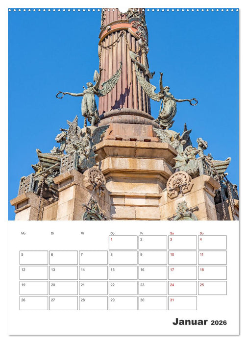 Barcelona - Urlaubsplaner (CALVENDO Premium Wandkalender 2026)
