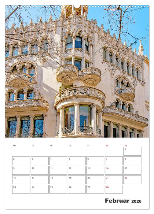 Barcelona - Urlaubsplaner (CALVENDO Premium Wandkalender 2026)