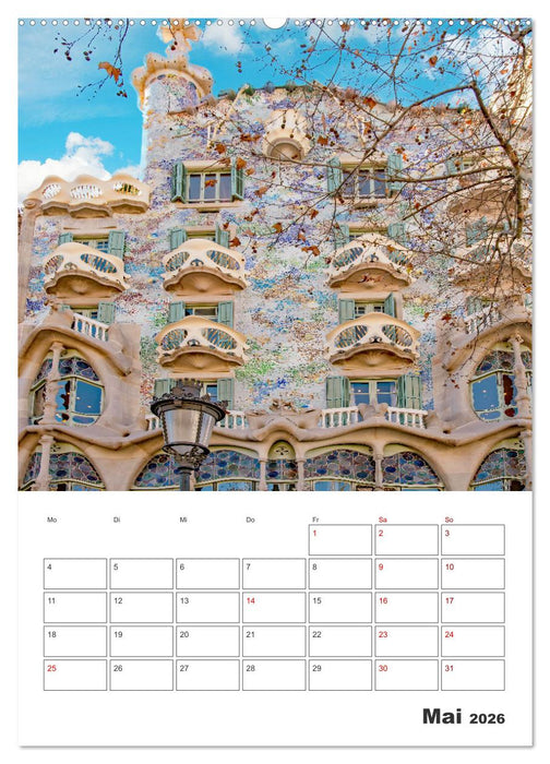 Barcelona - Urlaubsplaner (CALVENDO Premium Wandkalender 2026)