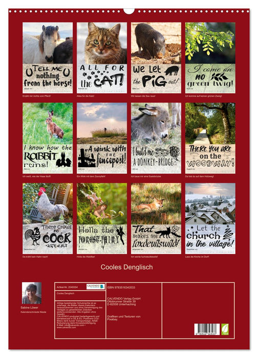 Cooles Denglisch (CALVENDO Wandkalender 2026)