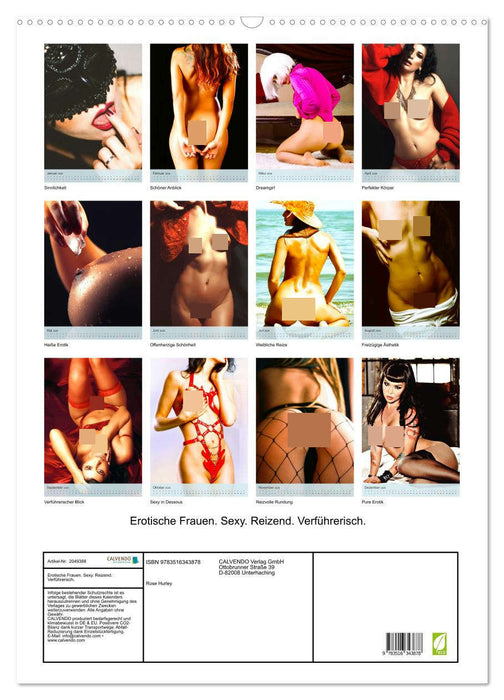 Erotische Frauen. Sexy. Reizend. Verführerisch. (CALVENDO Wandkalender 2026)