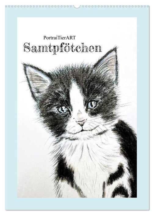 PortraiTierART Samtpfötchen (CALVENDO Wandkalender 2026)