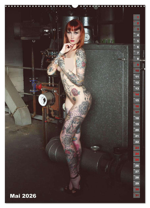 Beauty Tattoo Girls 2026 (CALVENDO Premium Wandkalender 2026)