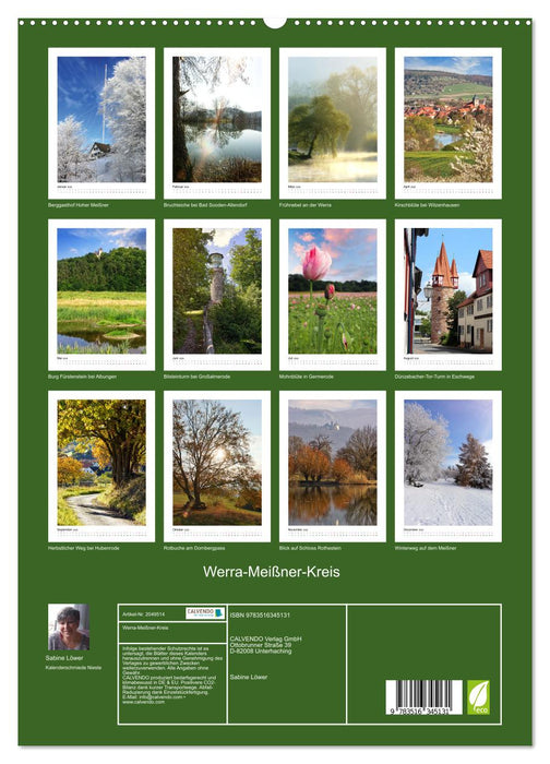 Werra-Meißner-Kreis (CALVENDO Premium Wandkalender 2026)