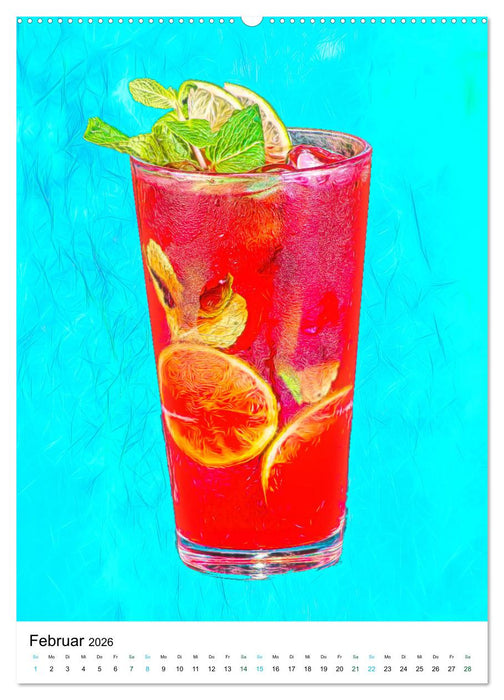 Sommerglück - Artwork (CALVENDO Premium Wandkalender 2026)