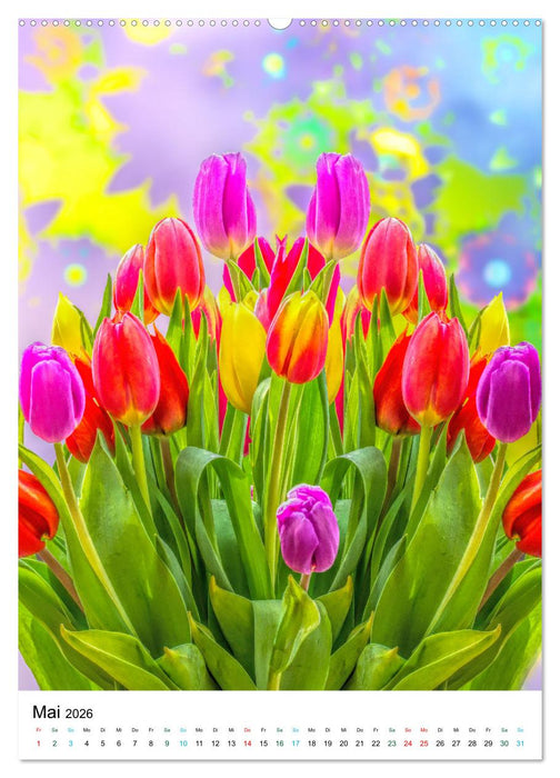 Sommerglück - Artwork (CALVENDO Premium Wandkalender 2026)