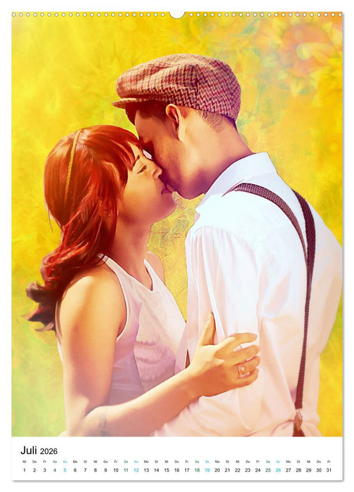 Sommerglück - Artwork (CALVENDO Premium Wandkalender 2026)