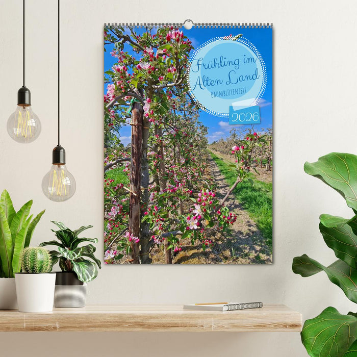 Frühling im Alten Land - Baumblütenzeit (CALVENDO Wandkalender 2026)