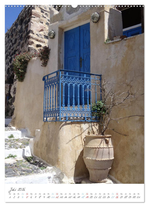 Santorini im Focus (CALVENDO Premium Wandkalender 2026)