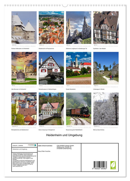 Heidenheim und Umgebung (CALVENDO Premium Wandkalender 2026)