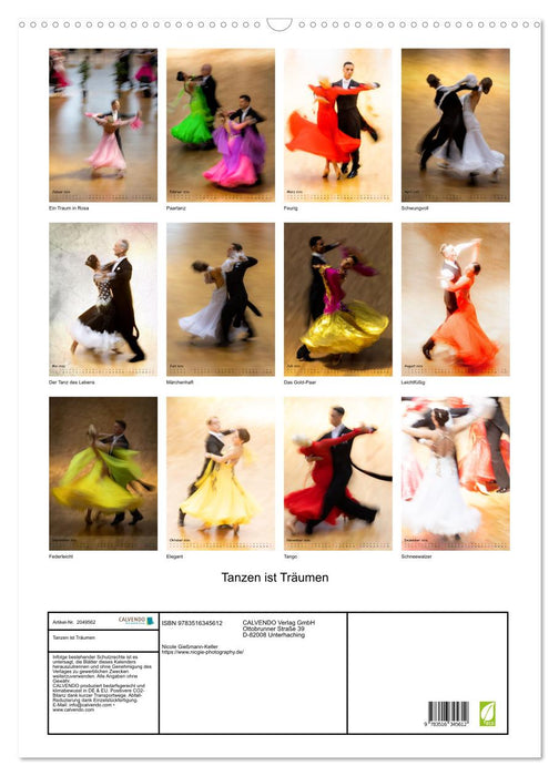 Tanzen ist Träumen (CALVENDO Wandkalender 2026)