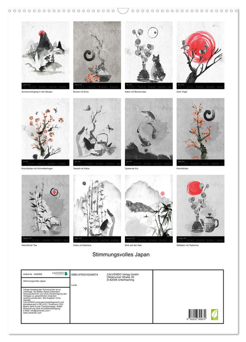 Stimmungsvolles Japan (CALVENDO Wandkalender 2026)