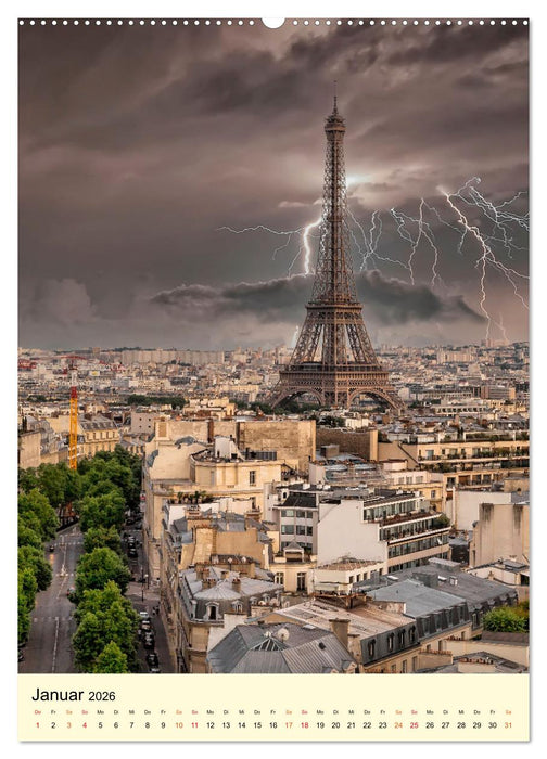 Metropolen im Blitzlicht (CALVENDO Premium Wandkalender 2026)