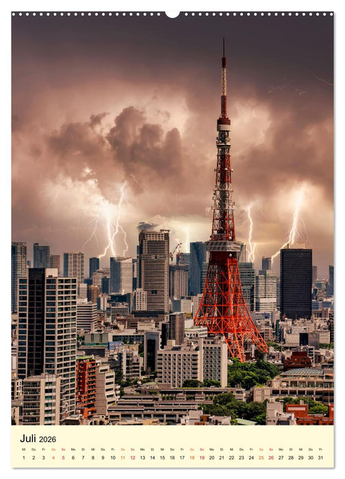 Metropolen im Blitzlicht (CALVENDO Premium Wandkalender 2026)