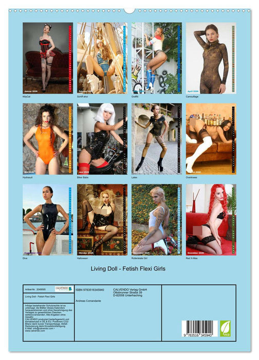 Living Doll - Fetish Flexi Girls (CALVENDO Premium Wandkalender 2026)