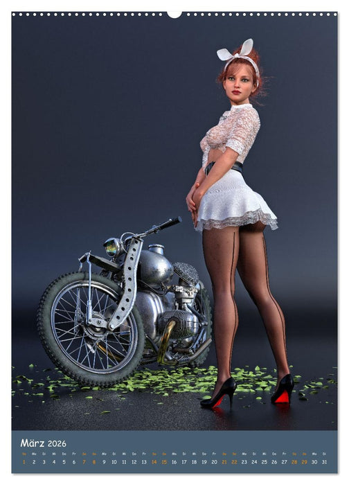 Bunnys and Bikes (CALVENDO Wandkalender 2026)