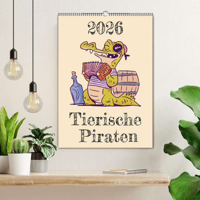 Tierische Piraten (CALVENDO Wandkalender 2026)