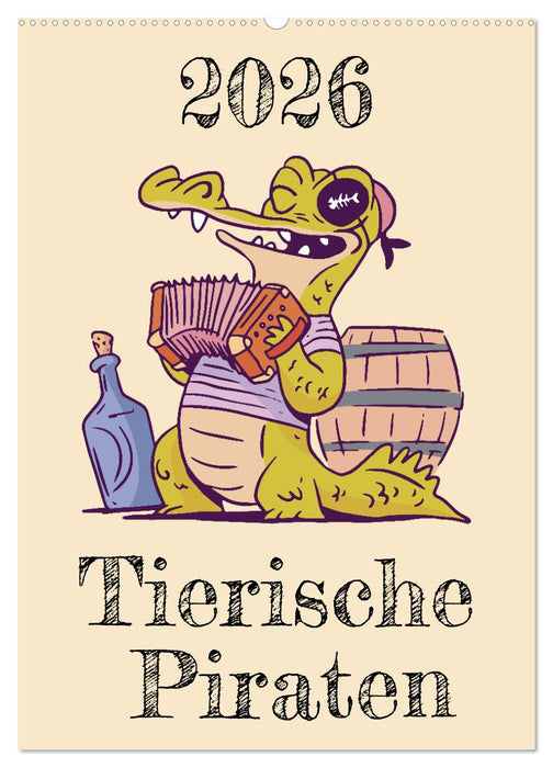 Tierische Piraten (CALVENDO Wandkalender 2026)