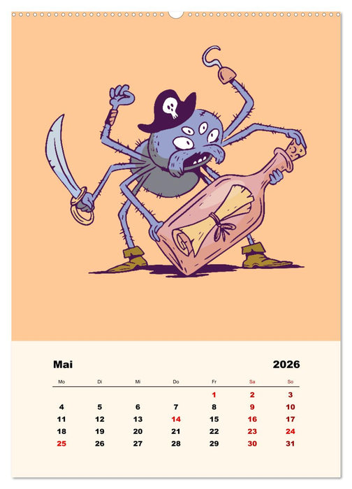 Tierische Piraten (CALVENDO Wandkalender 2026)