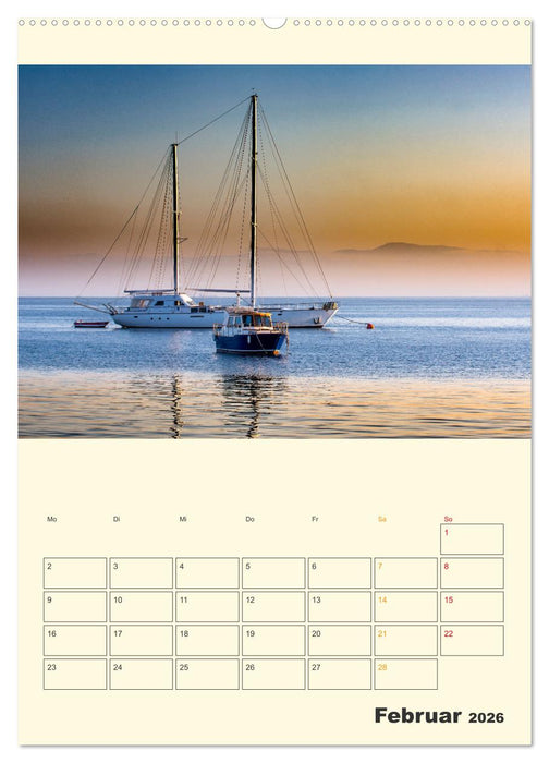 Segeln bis zum Horizont (CALVENDO Premium Wandkalender 2026)
