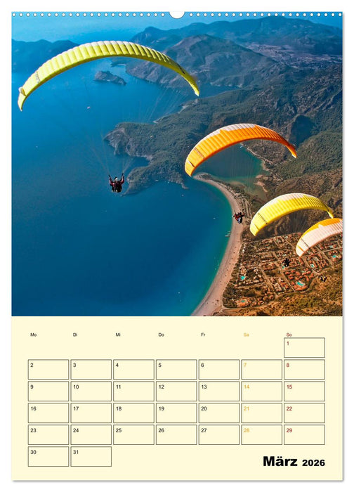 Paragliding - extrem aufregend (CALVENDO Premium Wandkalender 2026)