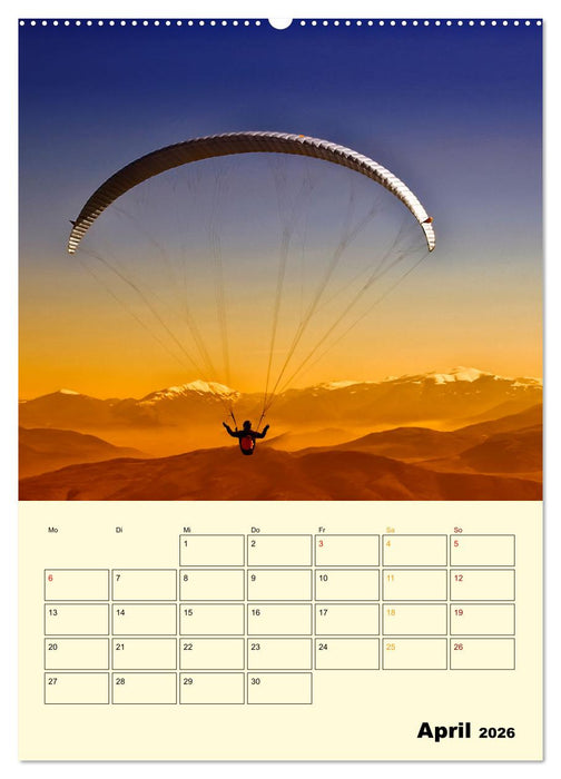 Paragliding - extrem aufregend (CALVENDO Premium Wandkalender 2026)