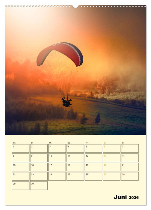 Paragliding - extrem aufregend (CALVENDO Premium Wandkalender 2026)