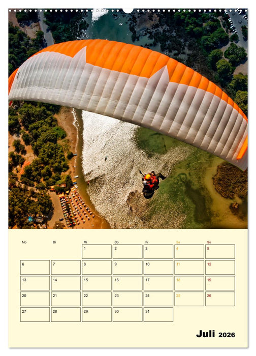 Paragliding - extrem aufregend (CALVENDO Premium Wandkalender 2026)