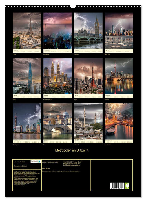 Metropolen im Blitzlicht (CALVENDO Wandkalender 2026)