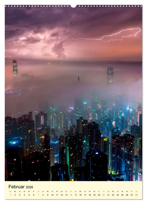 Metropolen im Blitzlicht (CALVENDO Wandkalender 2026)